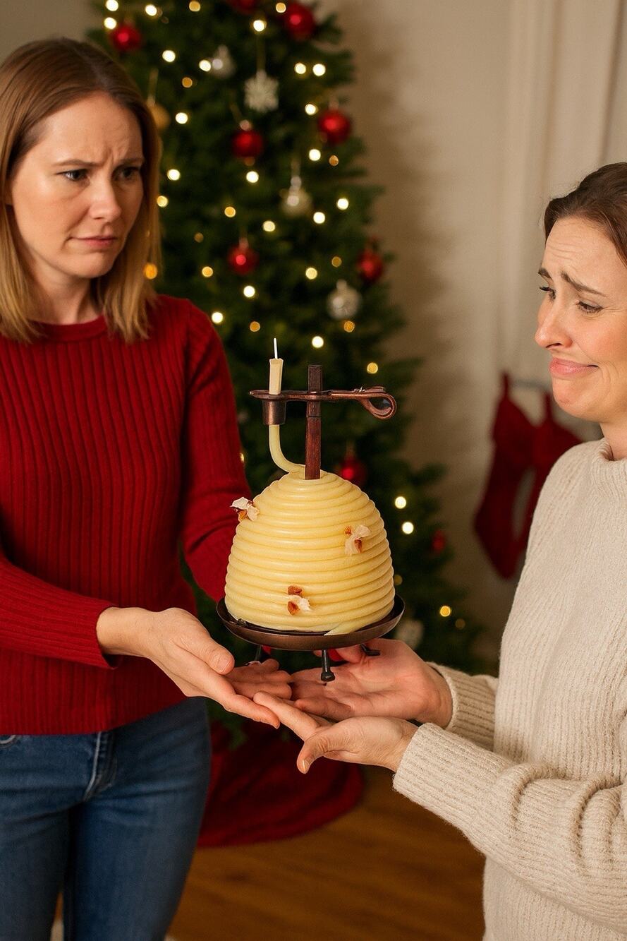 Candle by the Hour 70hr Beeswax Coil - Holiday Gift for People You Barely Like